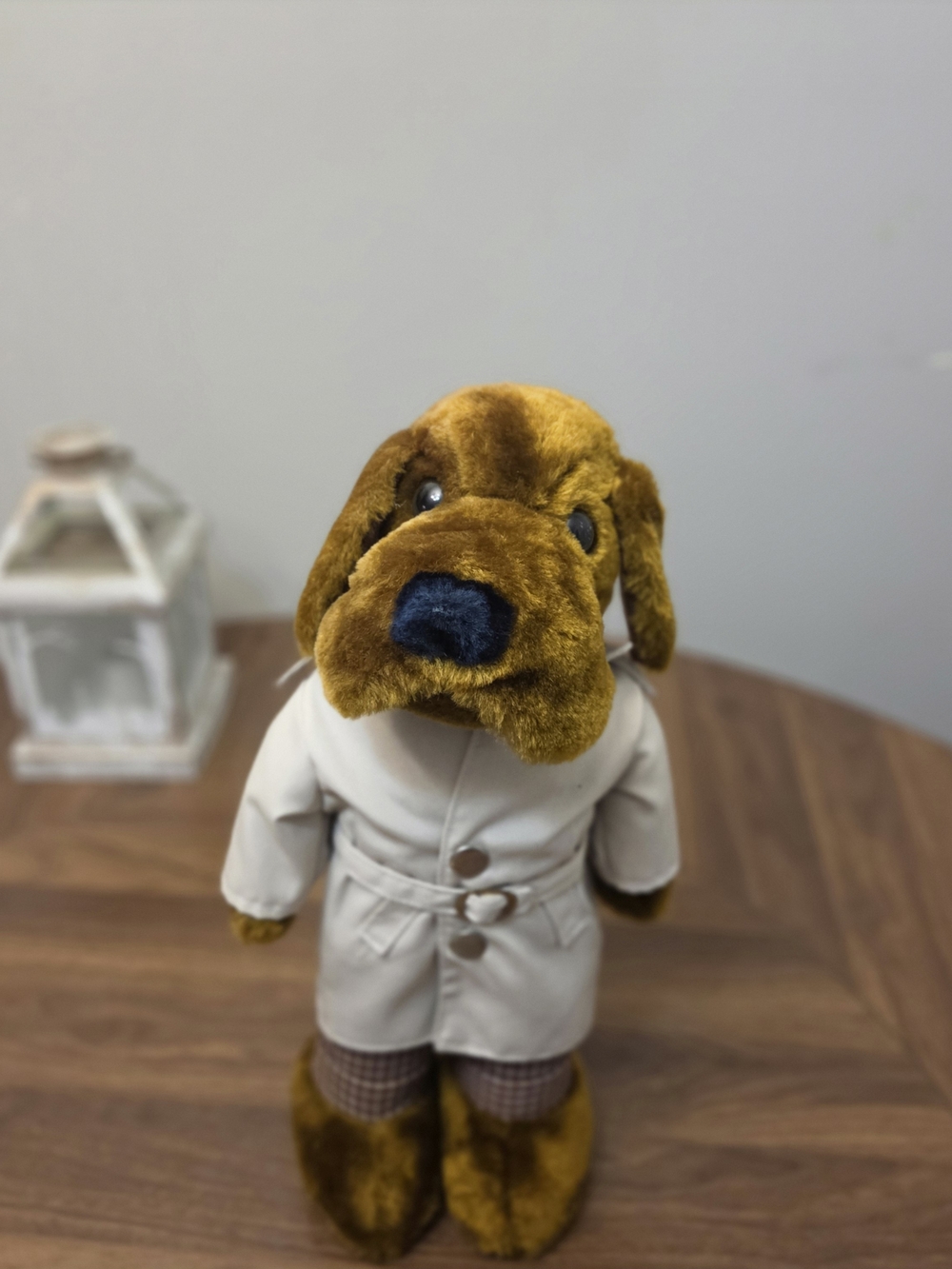 Dakin McGruff Take a Bite Out of Crime Plush Toy Brown/Beige Trench Coat 1981